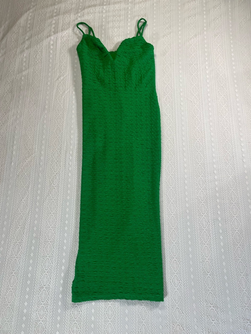 Astr Green Midi Dress
